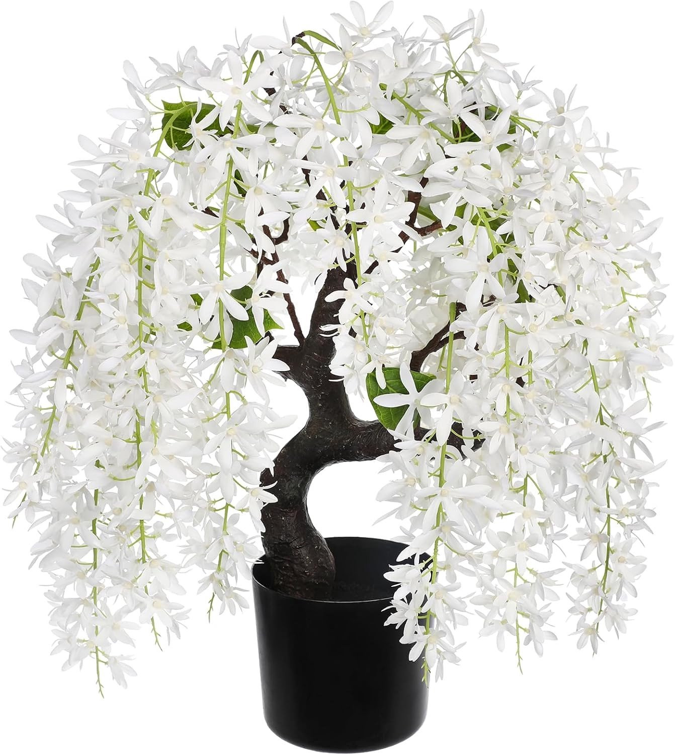 Witte Bonsai Kunstboom in Pot voor Decoratie van 43 cm