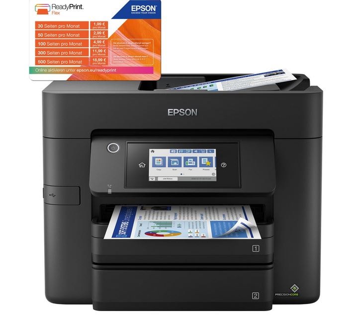EPSON WorkForce Pro WF-4830DTWF Multifunktionsdrucker Scanner Kopierer Fax WLAN 25€ Cashback