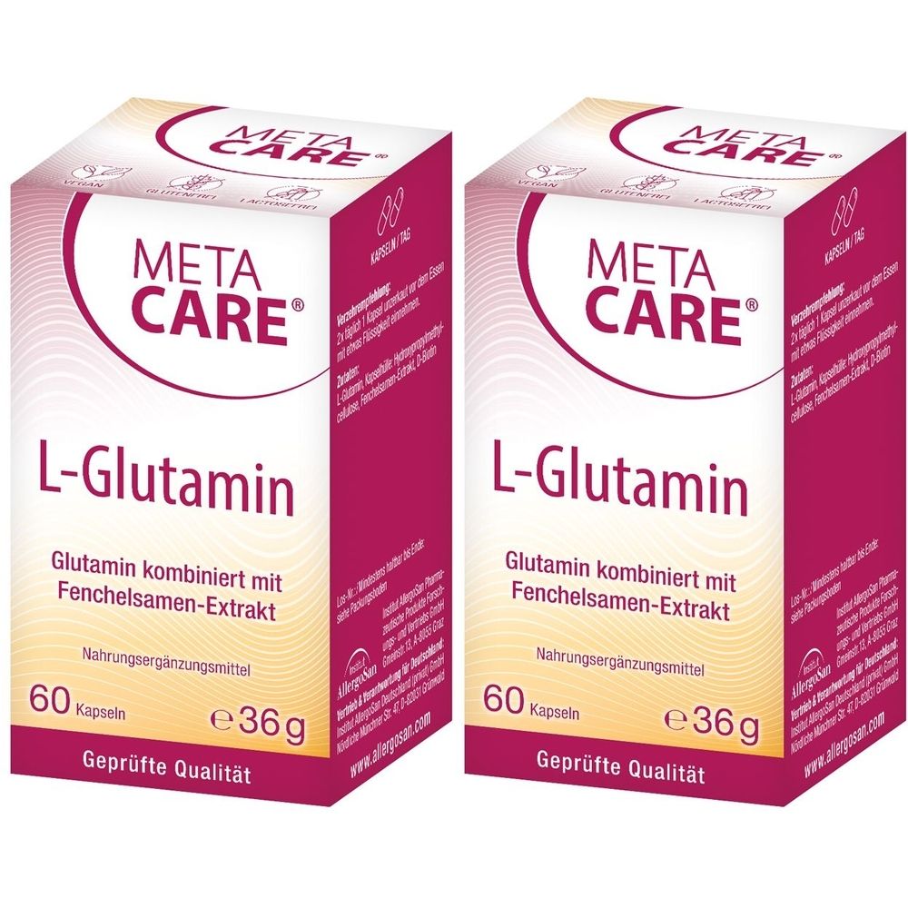 Meta Care L-Glutamin x2 2x60 St Kapseln