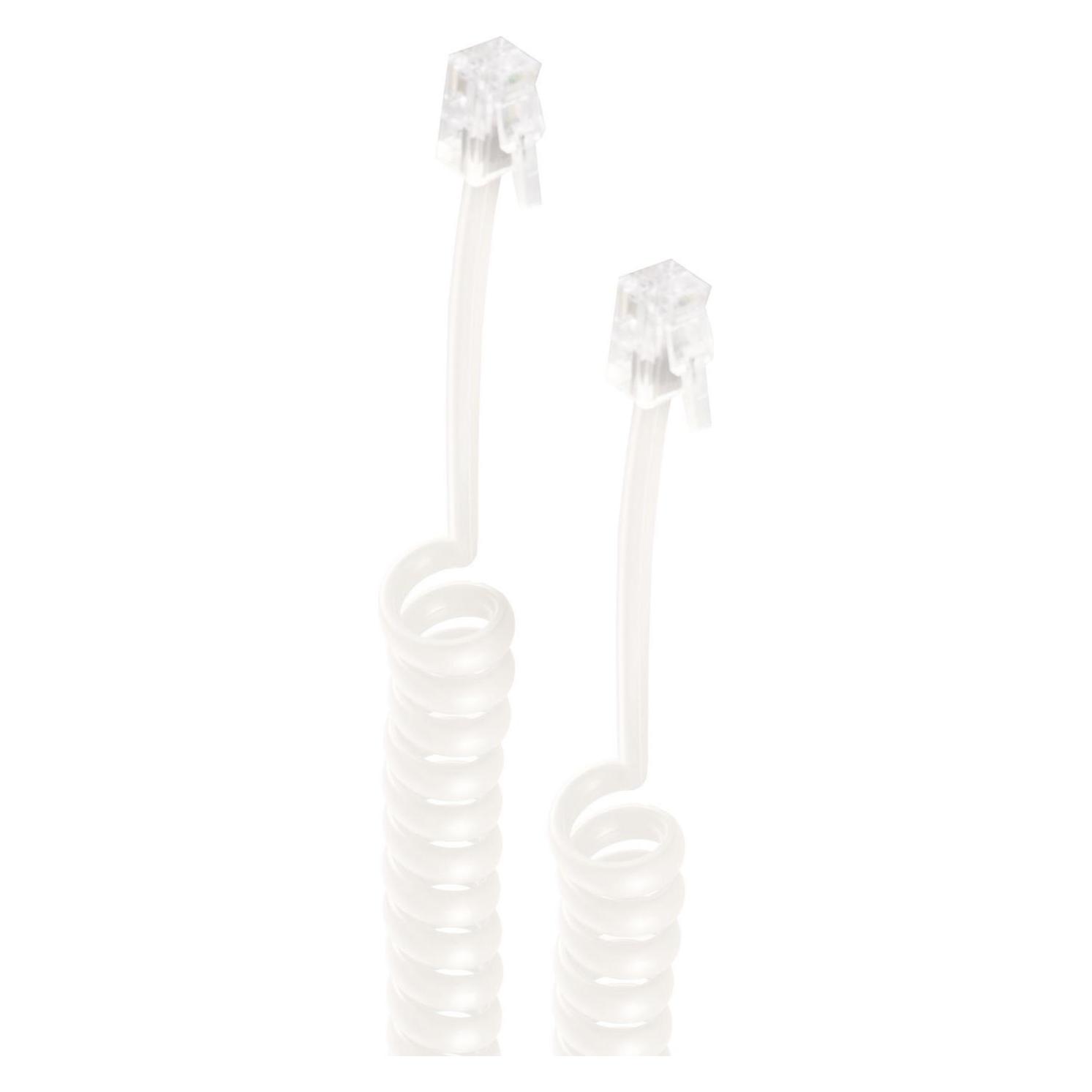 Shiverpeaks -BASIC-S-Telefonhörer Spiralkabel-Kabel 2x 4P4C, schwarz, 2,0m (BS70133)