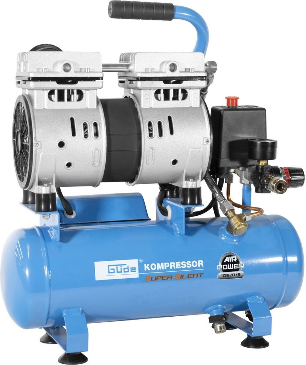 Gude Airpower 105/8/6 Silent olievrije stille compressor
