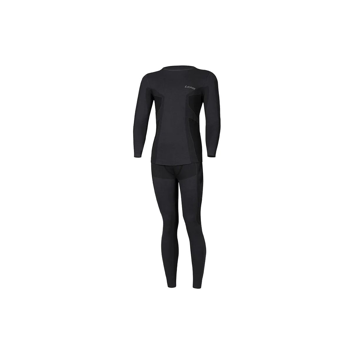 Lenz set of Merino Underwear Men Long Pant schwarz S/M 286-S/M