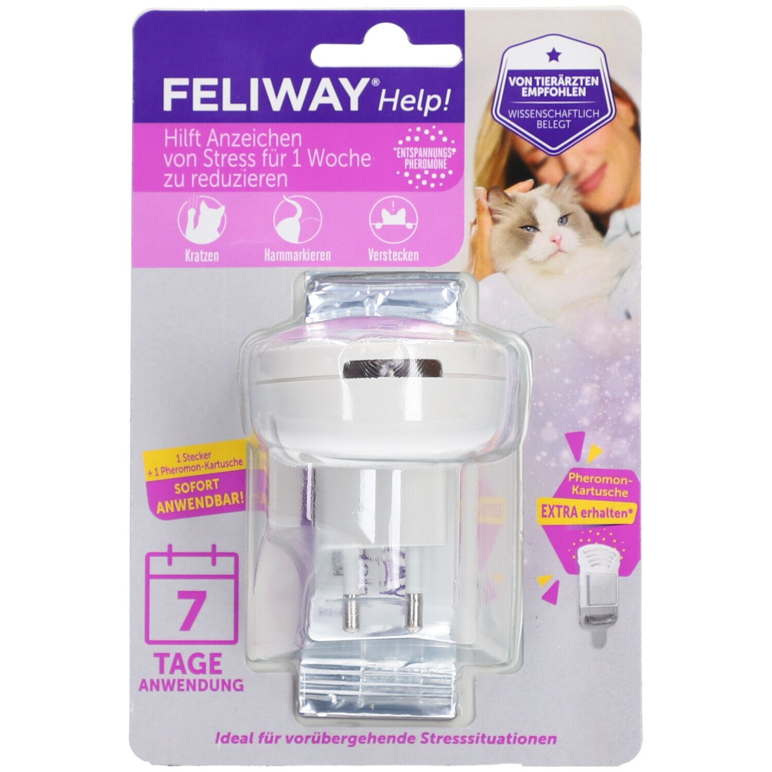 Feliway Help Start-Set f.Katzen 1x340 mg Suspension für einen Vernebler