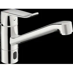 HANSA HANSACARE Hybrid Küchenarmatur, Hybrid/Bluetooth, batteriebetrieben, Ausladung 214 mm, chrom, 46132209