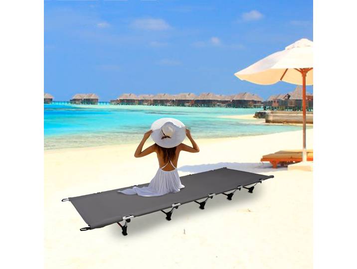 Lit de Camping pliable en plein air, coussin de couchage simple, chaise longue 190x65CM pour pique-nique voyage Camping randonnée alpinisme