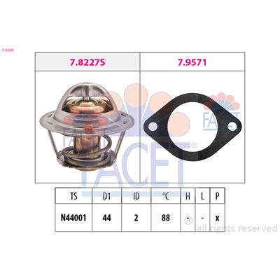 FACET Thermostat, Kühlmittel 7.8390 für DAIHATSU