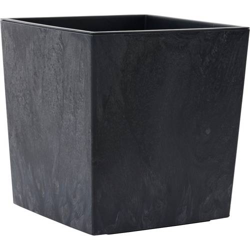 Siena Garden NIZZA STONE LA553-71Pflanzgefäß Polypropylen Beton-Optik, Schwarz