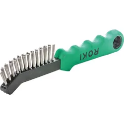 LESSMANN Drahtbürste 0,3mm Edelstahl glatt ROKI