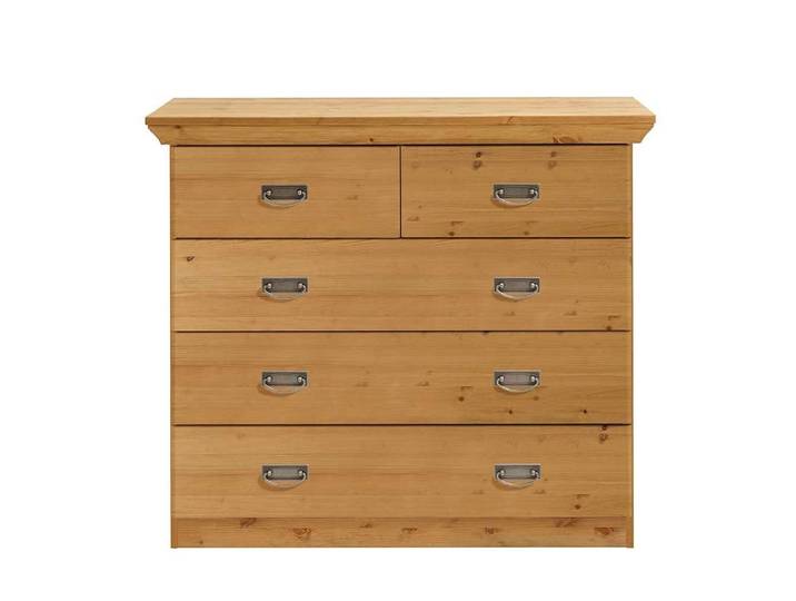 Pharao24 Schubkastenkommode Bowies, aus Massivholz