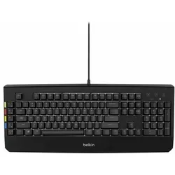 Belkin 2-4-8 PORT SECURE KVM (DE, Kabelgebunden), Tastatur, Schwarz