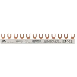 ABB BAE-G1/12/10 Gabel-Phasenschiene 1-phasig, 10 mm2, 12 Gabeln 4TQA750195R1012 BAEG11210
