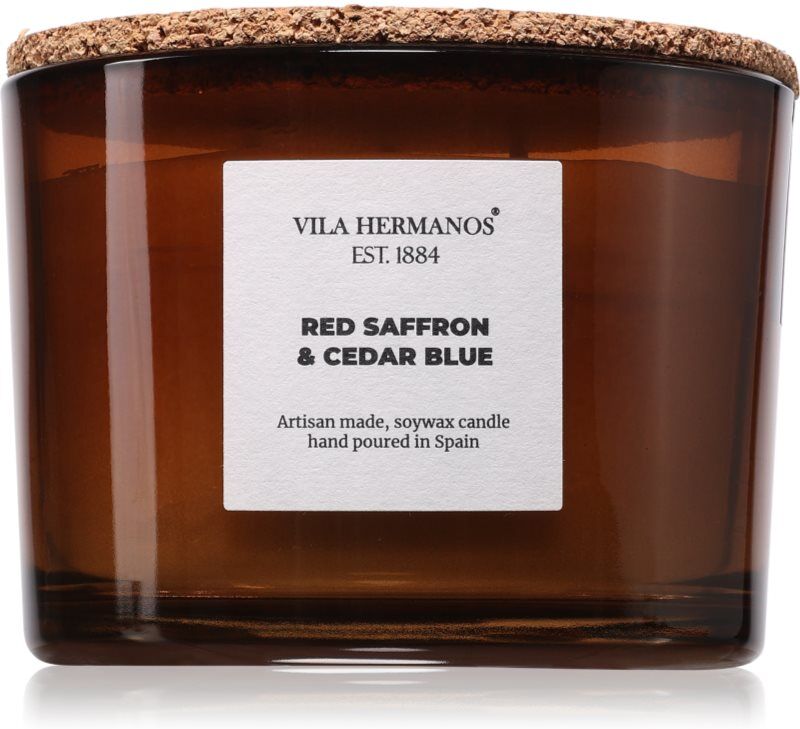 Vila Hermanos Apothecary Red Saffron & Cedar Blue bougie parfumée 350 g