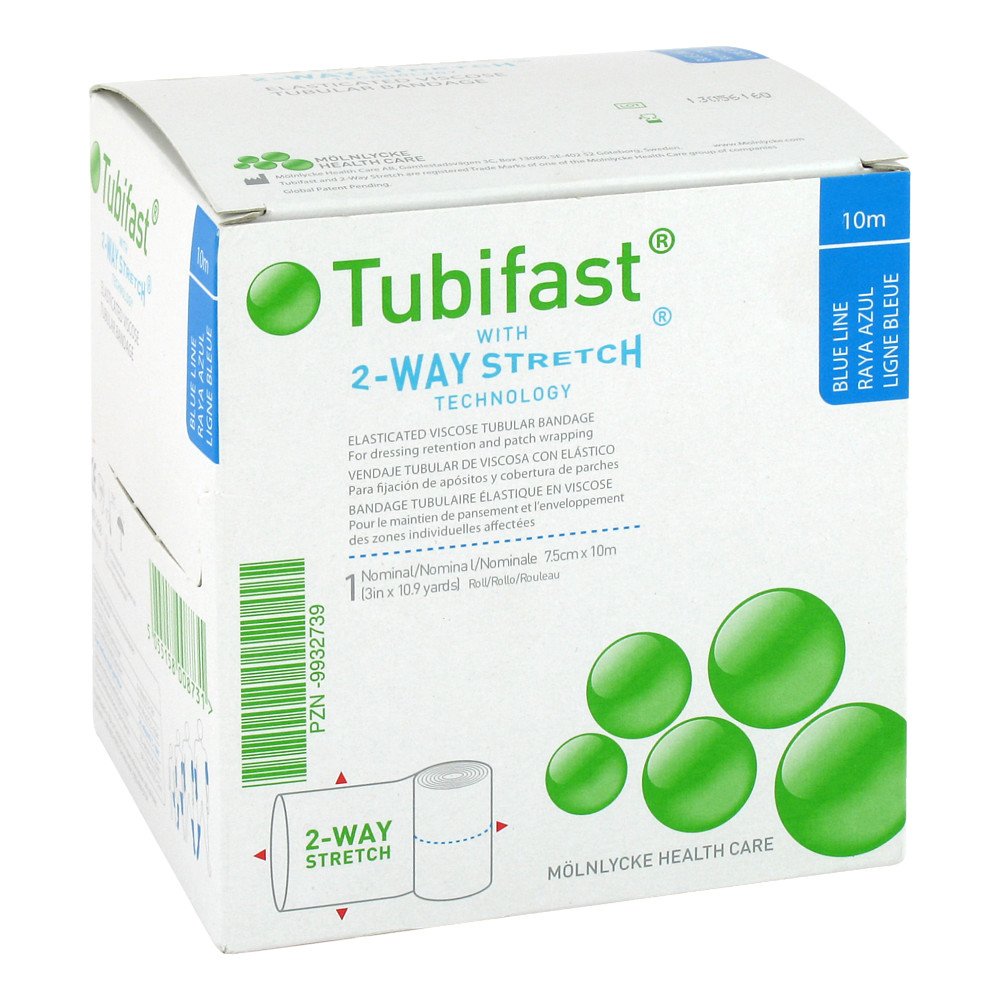 Mölnlycke Health Care GmbH Tubifast 2-way-stretch 7,5cmx10m blau Schlauchv. 09932739