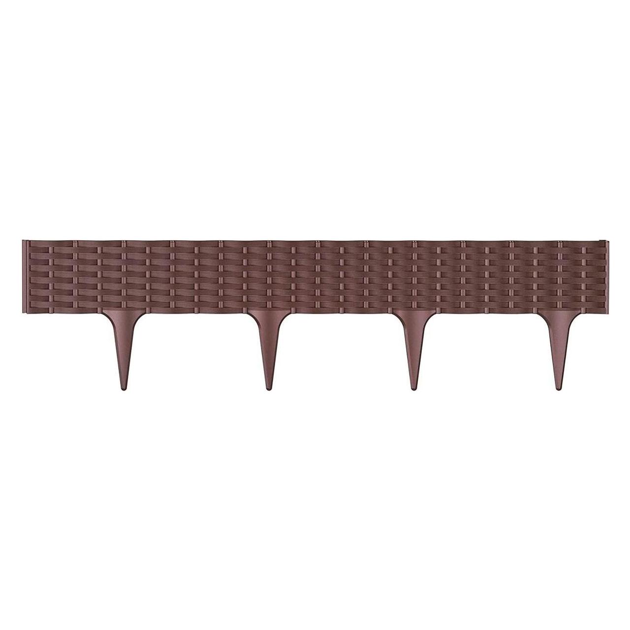 Prosperplast Obrzeże Ogrodowe 3,9m Ratan Garden Border Brąz (390 cm) (CEN-66533)
