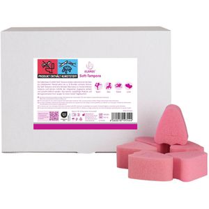 ELANEE Tampons Soft-Tampons, Normal, fadenlos, aus Schaumstoff, 50 Stück