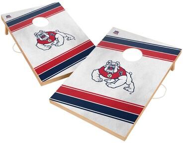 Skip's Garage Fresno State Bulldogs 2x4 Tailgate Cornhole Boards