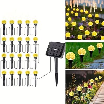 Solar-Wegeleuchten, Landschaftslichter, Blasenperlen-Form, professionelle wasserdichte Solar-Lichterketten für Wege, Gartenterrassen, dekorative kreative Lampen
