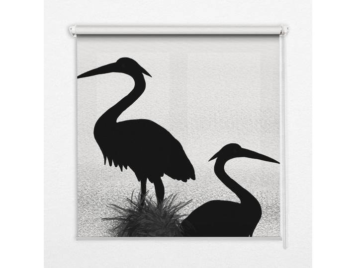 Tulup Innenrollo - Fensterrollo - Rollo - 150x140 cm - Reiher, Grau, Kunststoff, Rechteckig, 150x140x0.5 cm, Heimtextilien, Vorhänge, Rollos