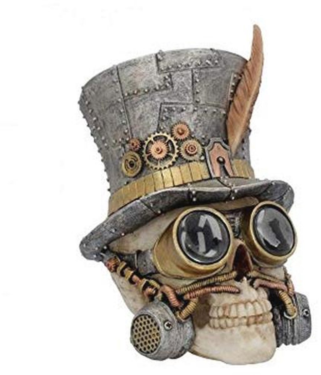Beeldje Count Archibald Zilver 24 cm - Fantasie en Gothic Decoratie