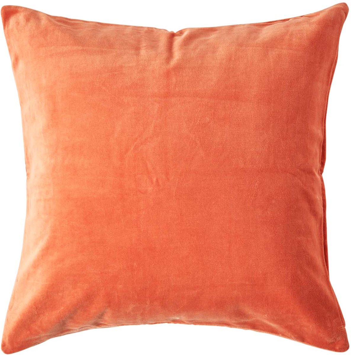 Homescapes Luxe Fluwelen Kussenhoes Burnt Orange, 60 x 60 cm