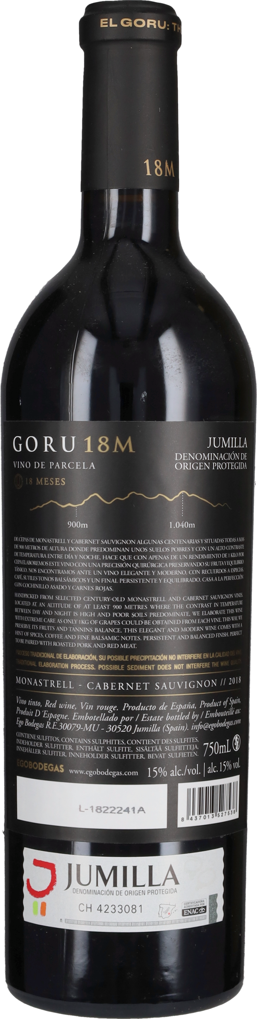 Ego Bodegas Rosso 'El Goru 18 M' 2018