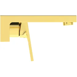 Ideal Standard Wand-Waschischarmatur Extra, Brushed Gold, Ausladung 160 mm, Unterputz-Bausatz