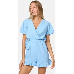 PM SELECTED Damen Playsuit Wickeloptik Jumpsuit Kurzoverall PM28
