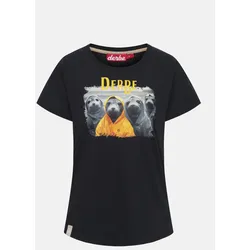 Derbe T-Shirt Robbentour Damen Schwarz