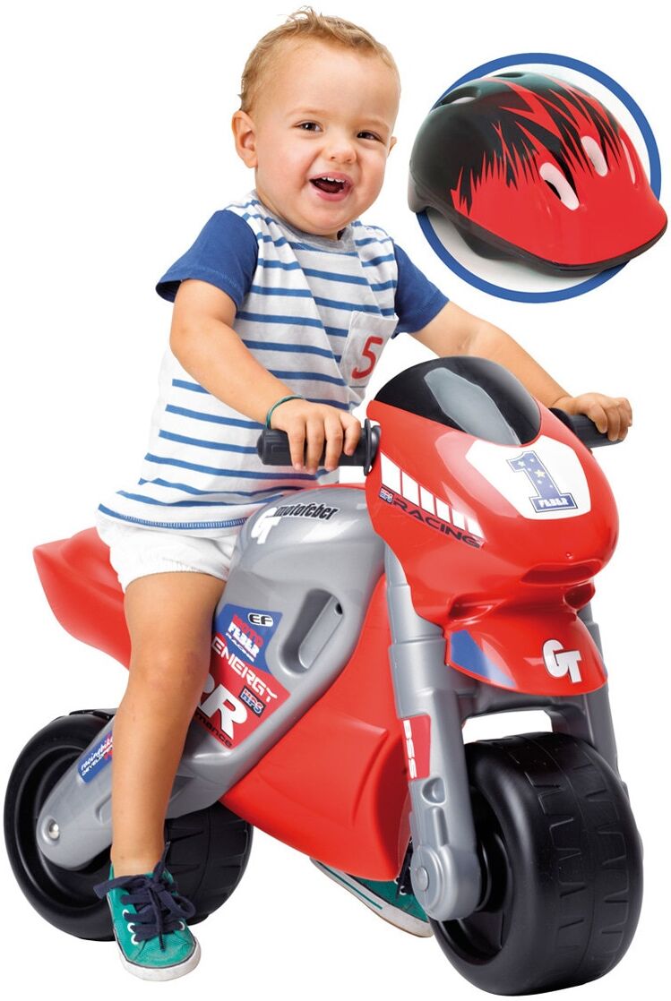 Feber Correpasillos racing con casco .