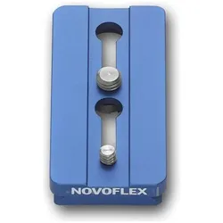 Novoflex QPL 2, Klemmplatte mit 84mm Länge (Stativ Schnellwechselplatte), Stativ Zubehör, Blau
