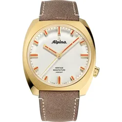 Alpina Startimer Collection Startimer Pilot Heritage Manufacture Limited Edition" AL-709SR4SH5" - silber,braun - 40.75mm
