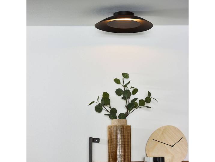 Lucide LED Deckenlampe Foskal, schwarz, für Wohn- / Esszimmer, Metall, Modern, LED Deckenleuchte