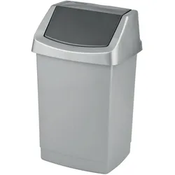 Curver Müllsack Click-It offen 50L Granit (CUR000280), Abfalleimer, Grau