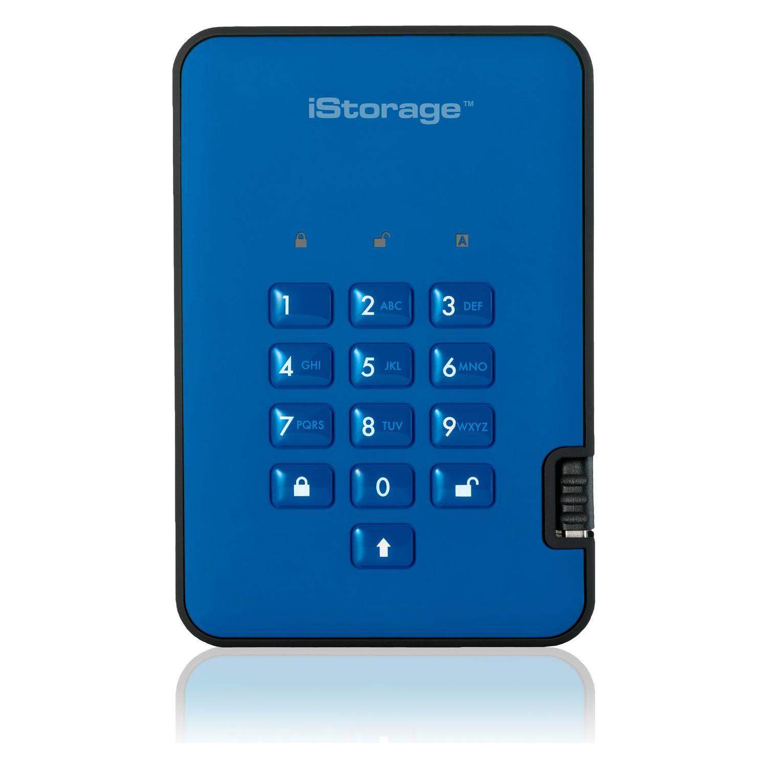 iStorage diskAshur² - Festplatte - verschlüsselt - 4 TB - extern (tragbar) (4 TB) (IS-DA2-256-4000-BE)