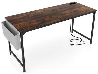 1/2/4/6 PCS Home Office Desk 32'' Computer Desk w/Recessed Power Strip
