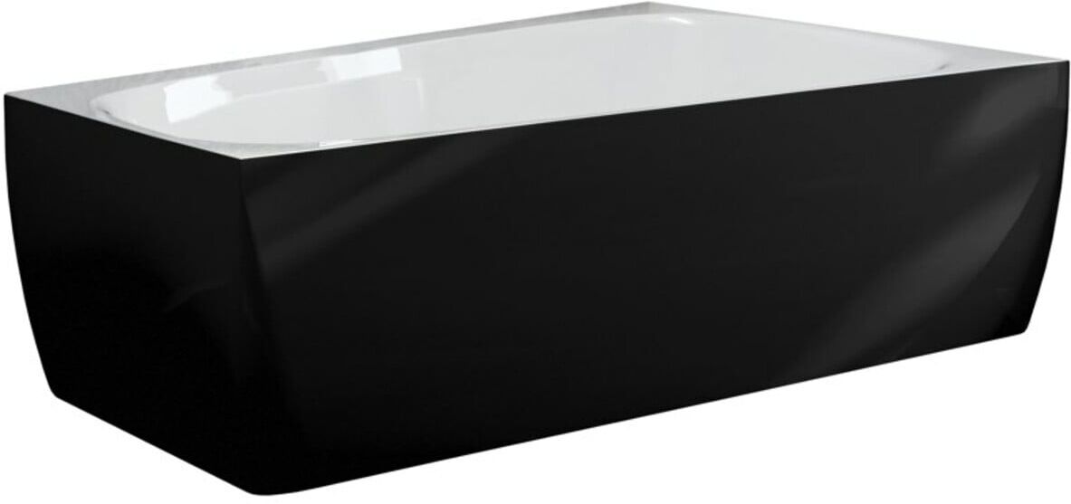 Hoesch Badewanne iSENSI Trapez 180x140cm, R, Üb.- + Abl, we., schw.-we. (3990.111)