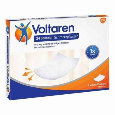 GlaxoSmithKline Consumer Healthcare VOLTAREN 24 Stunden Schmerzpflaster 5 St * (bevor Wirkstoff Pflaster) 5 st 03656385
