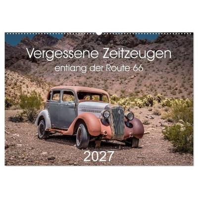 Vergessene Zeitzeugen entlang der Route 66 (Wandkalender 2027 DIN A2 quer), CALVENDO Monatskalender