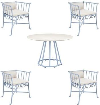 Venice 5-Piece Dining Set - Cornflower - Ballard Designs