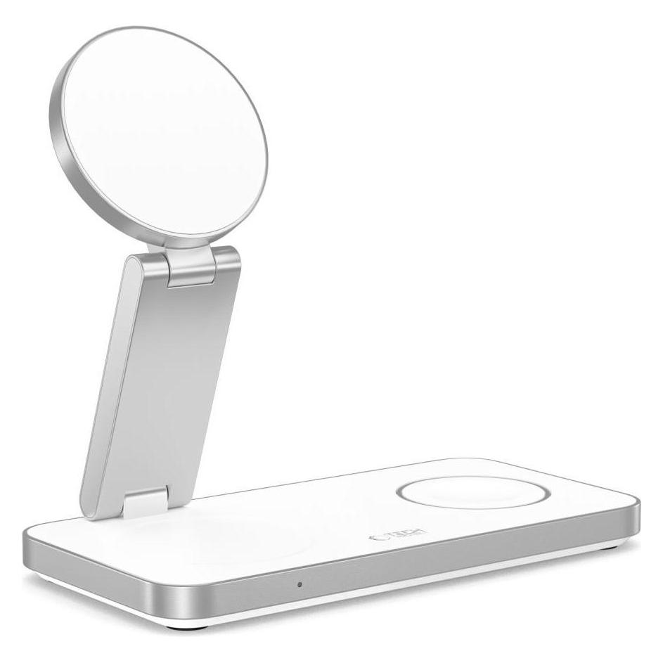 Tech-Protect QI15W-A47 MagSafe 3in1 Inductive Charger + USB-C Cable - White (15 W) (27679-0)