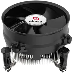 Akasa CPU-Kühler - Geräuscharmer Intel LGA1851 (59.20 mm), CPU Kühler, Schwarz, Silber