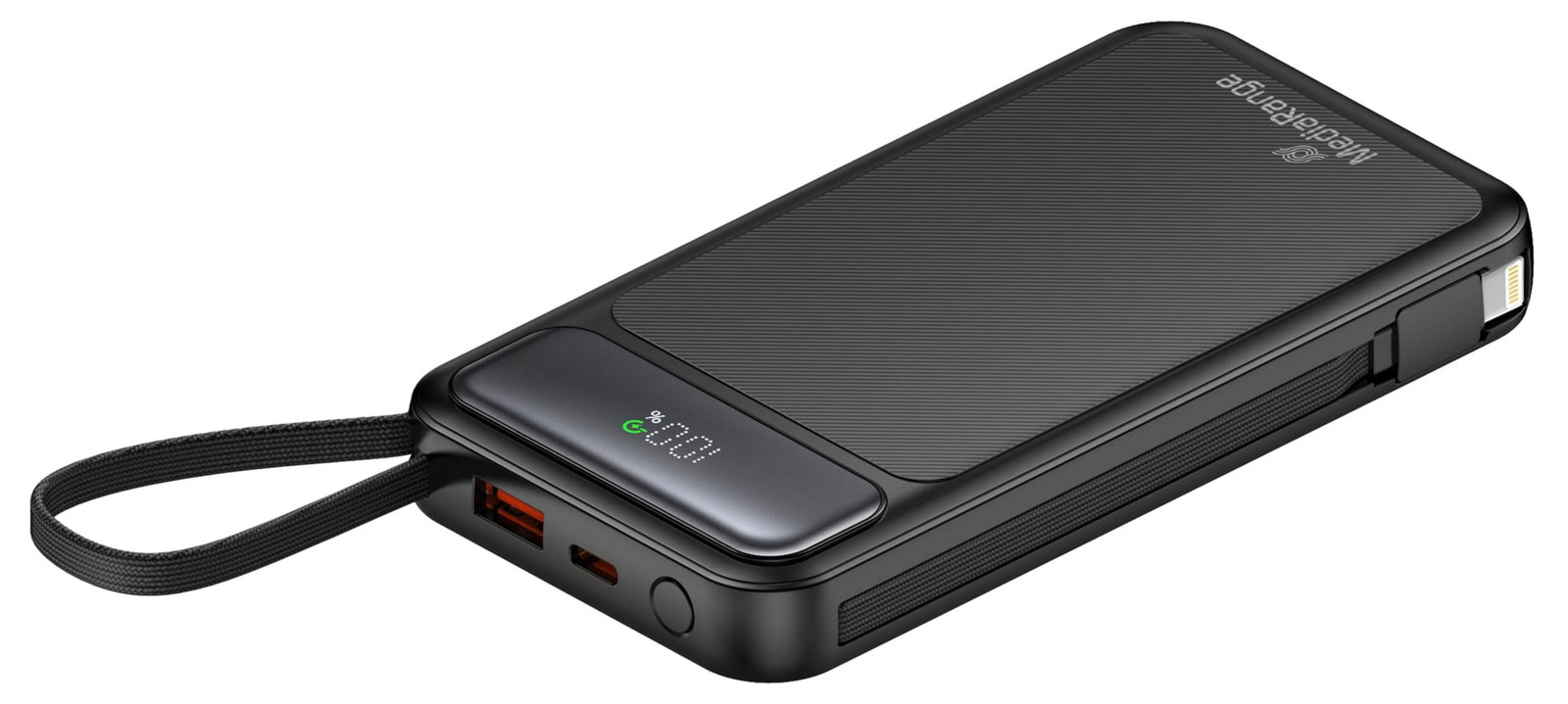 MediaRange MRMA753 Powerbank 10000mAh met USB-C en LC-Display Quickcharge