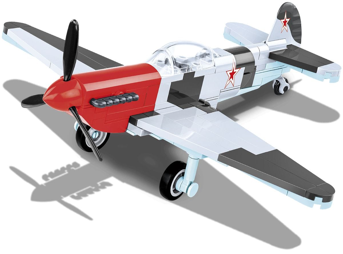 COBI 140 Teile (Dunkles Grau/Hellgrau/Rot) Yakovlev Yak-3 Bauset COBI-5862