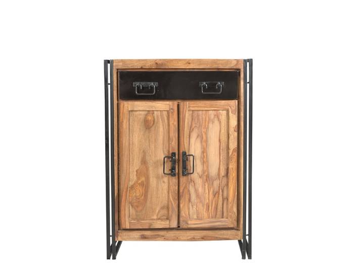 SIT Möbel PANAMA Highboard Altmetall/Akazie gebeizt und geölt