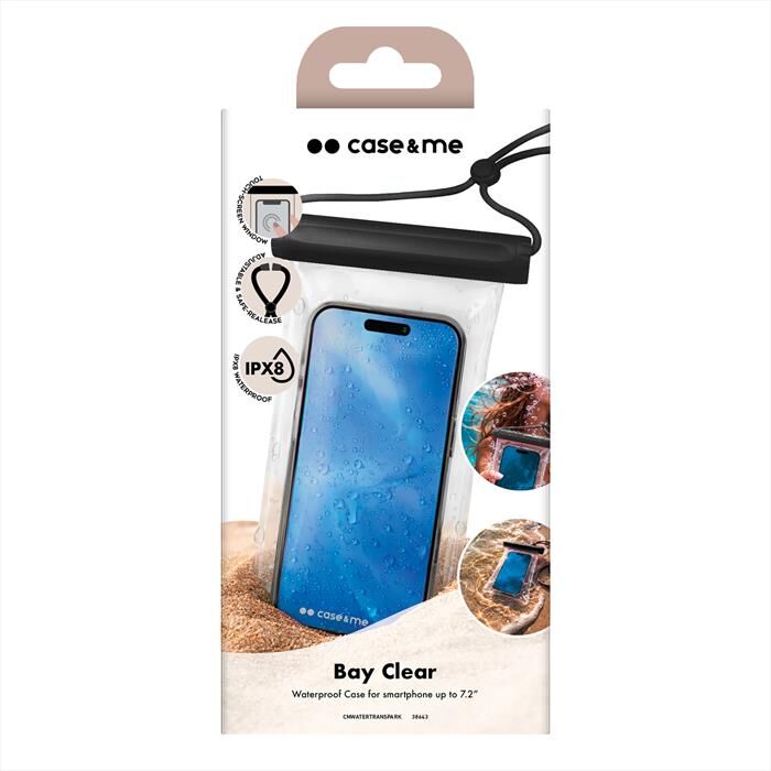 CASEME Sacca Impermeabile Con Tracolla Per Smartphone-nero