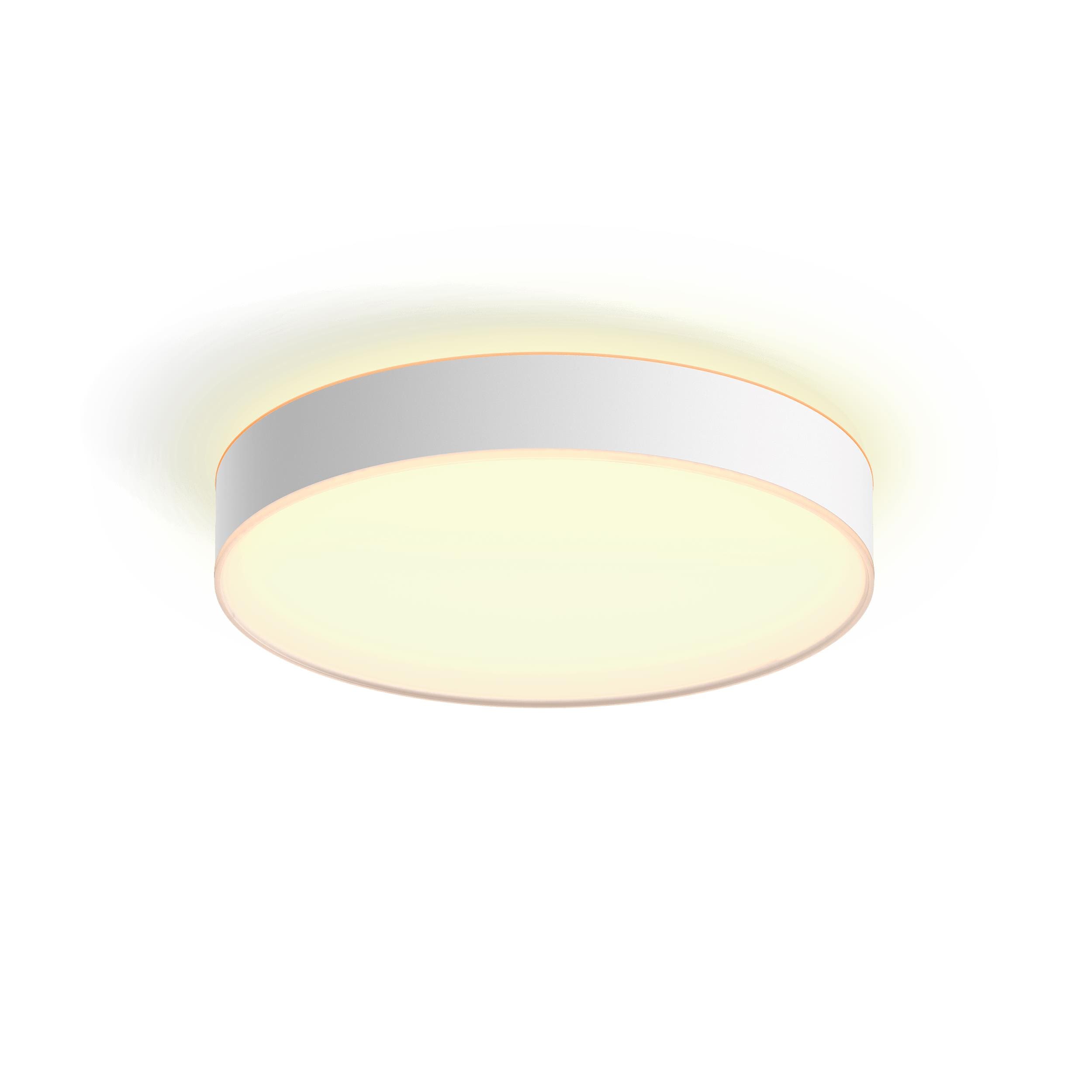 Philips Hue White Ambiance Enrave Deckenleuchte rund weiß + Dimmschalter . L