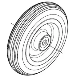 Räder Fimap Rad D=200 für Fimap FM43 Orbitale Ersatzrad, 1 Stück