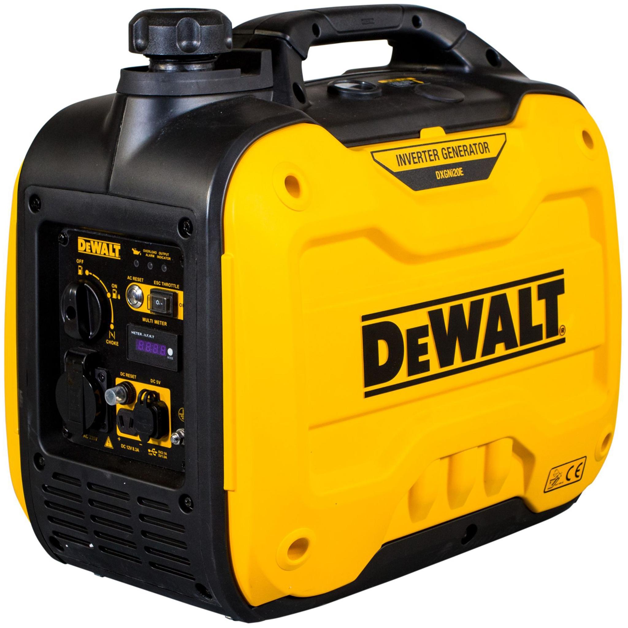 DeWalt Stromerzeuger Inverter Generator Benzin DXGNI20E 2000W (230V, 12V, USB)