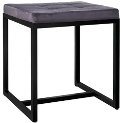 Sitzhocker Barci mit schwarzem Gestell