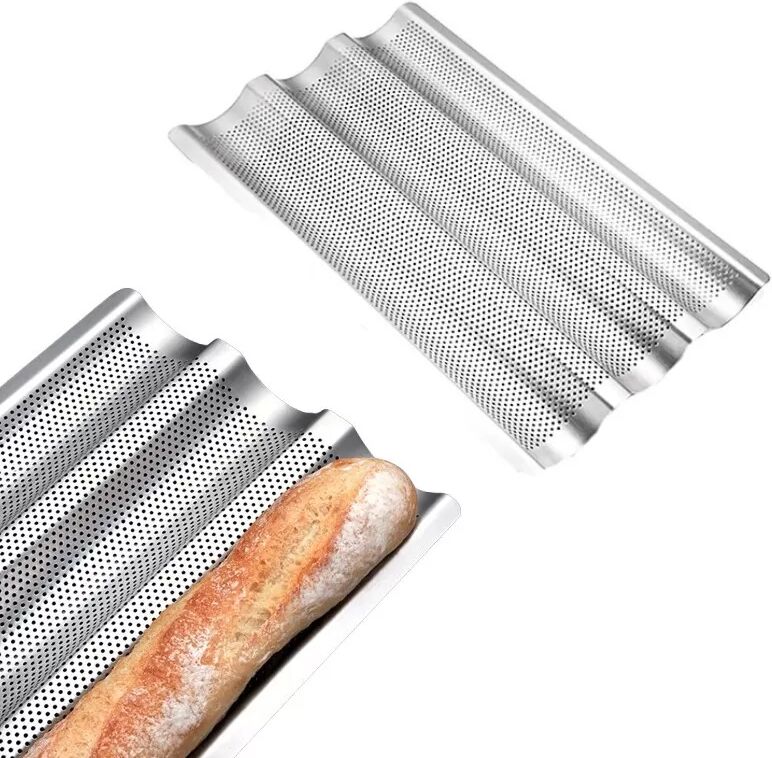 INF Plaque de cuisson pour baguettes en acier inoxydable